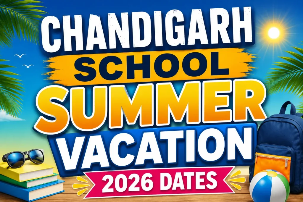 Chandigarh School Summer Vacation 2026, Chandigarh school holidays 2026, Chandigarh summer vacation dates, school holiday schedule Chandigarh, CBSE summer holidays 2026, Chandigarh school reopening date, Punjab Haryana school holidays, Chandigarh vacation updates, summer holidays for students, Chandigarh schools latest news, chandigarh lifestyle