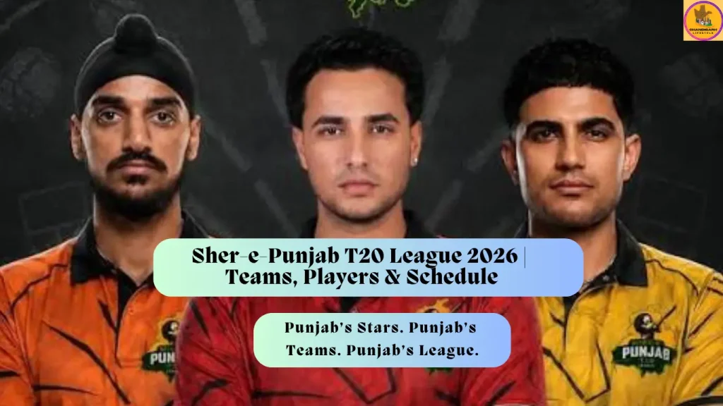 Sher-e-Punjab T20 League 2026, Sher e Punjab T20 League, Sher-e-Punjab T20 League teams, Sher-e-Punjab T20 League players, Sher-e-Punjab T20 League schedule, Sher-e-Punjab T20 2026 schedule, Punjab T20 League 2026, Punjab T20 League teams, Sher-e-Punjab T20 auction 2026, Sher-e-Punjab T20 players auction, Shubman Gill Sher-e-Punjab, Abhishek Sharma Sher-e-Punjab, Arshdeep Singh Sher-e-Punjab, Fazilka Falcons, Amritsar Soormas, Ludhiana Lions, Jalandhar Warriors, Mohali Kings, Bathinda Royals, Sher-e-Punjab T20 venue, PCA New Chandigarh Stadium, Sher-e-Punjab T20 tickets, Sher-e-Punjab T20 free entry, Punjab cricket league 2026, Chandigarh cricket events 2026, Mohali cricket, New Chandigarh cricket, Punjab cricket news, T20 league Punjab, Sher-e-Punjab T20 match schedule